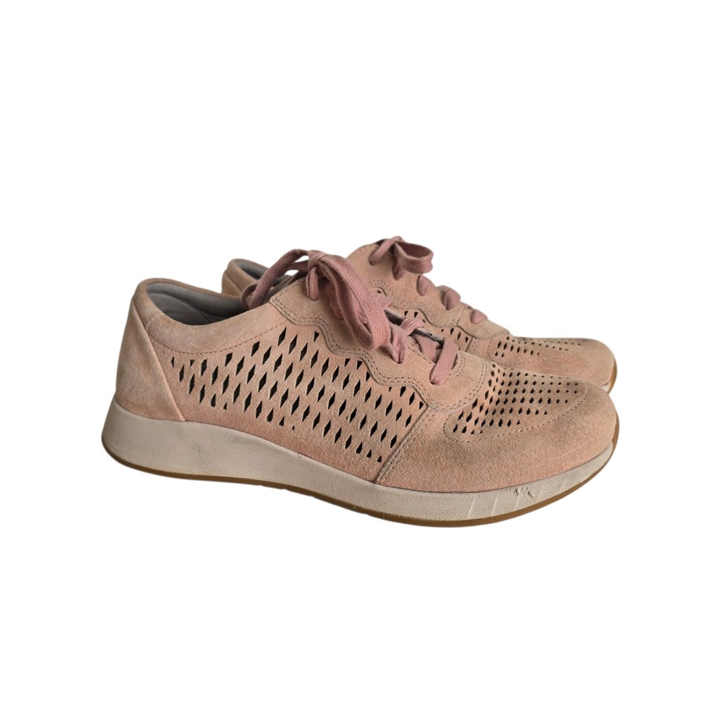 Dansko Charlie Perforated Suede Sneakers Dusty Rose Pink EU 40 US 9.5-10